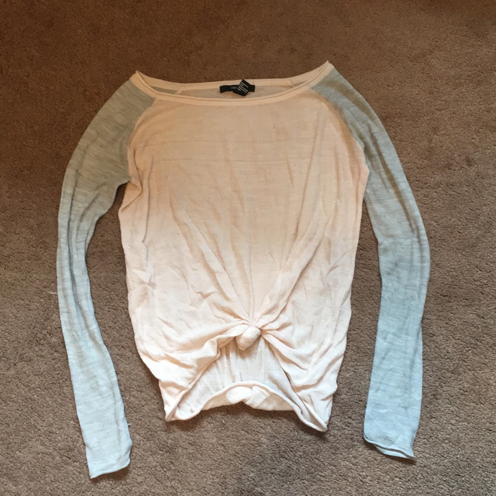 Pink and grey sweater